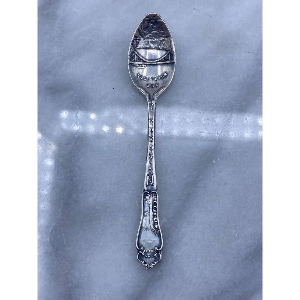 Vintage Sterling Silver Niagara Falls The Whirlpool Souvenir Spoon BMCo Canada